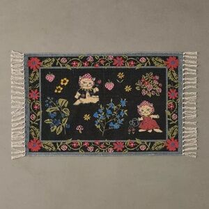 Strawberry Kitty Printed Rug